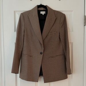 Two-toned Houndstooth Blazer